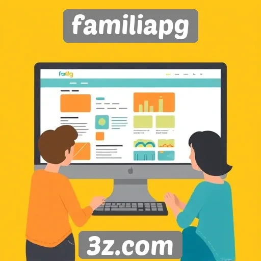 navegando pelas funcionalidades do site familiapg
